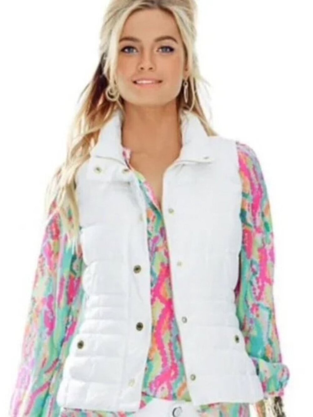 Lilly Pulitzer Women’s Isabelle Vest Resort White